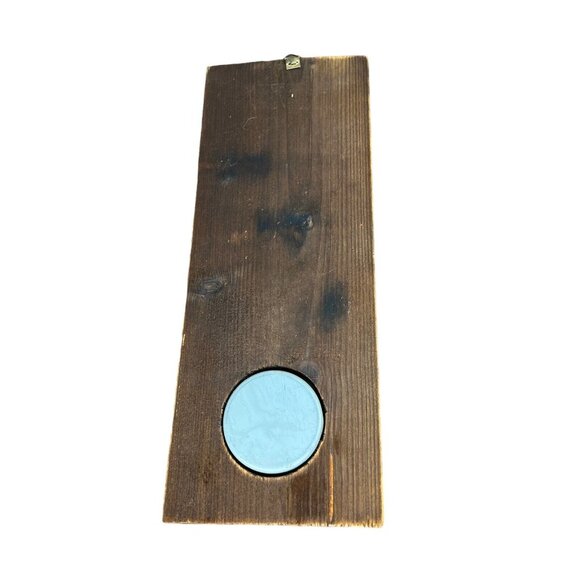 Vintage Wooden & Metal Bretagne France Barometer Man Woman Colonial 12”x4.5” - Picture 4 of 7